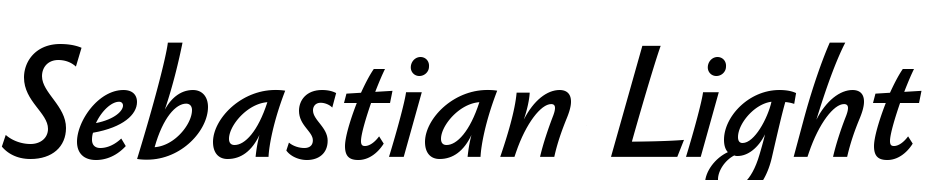 Sebastian Light Bold Italic Yazı tipi ücretsiz indir